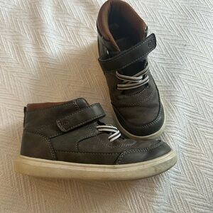 Stride Rite Kids High-Top Sneakers - Gray and Brown